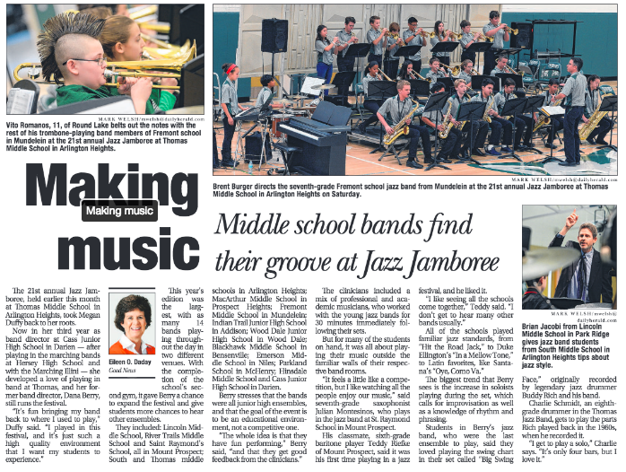 TMS makes the front page in the Herald's Neighbor section. 